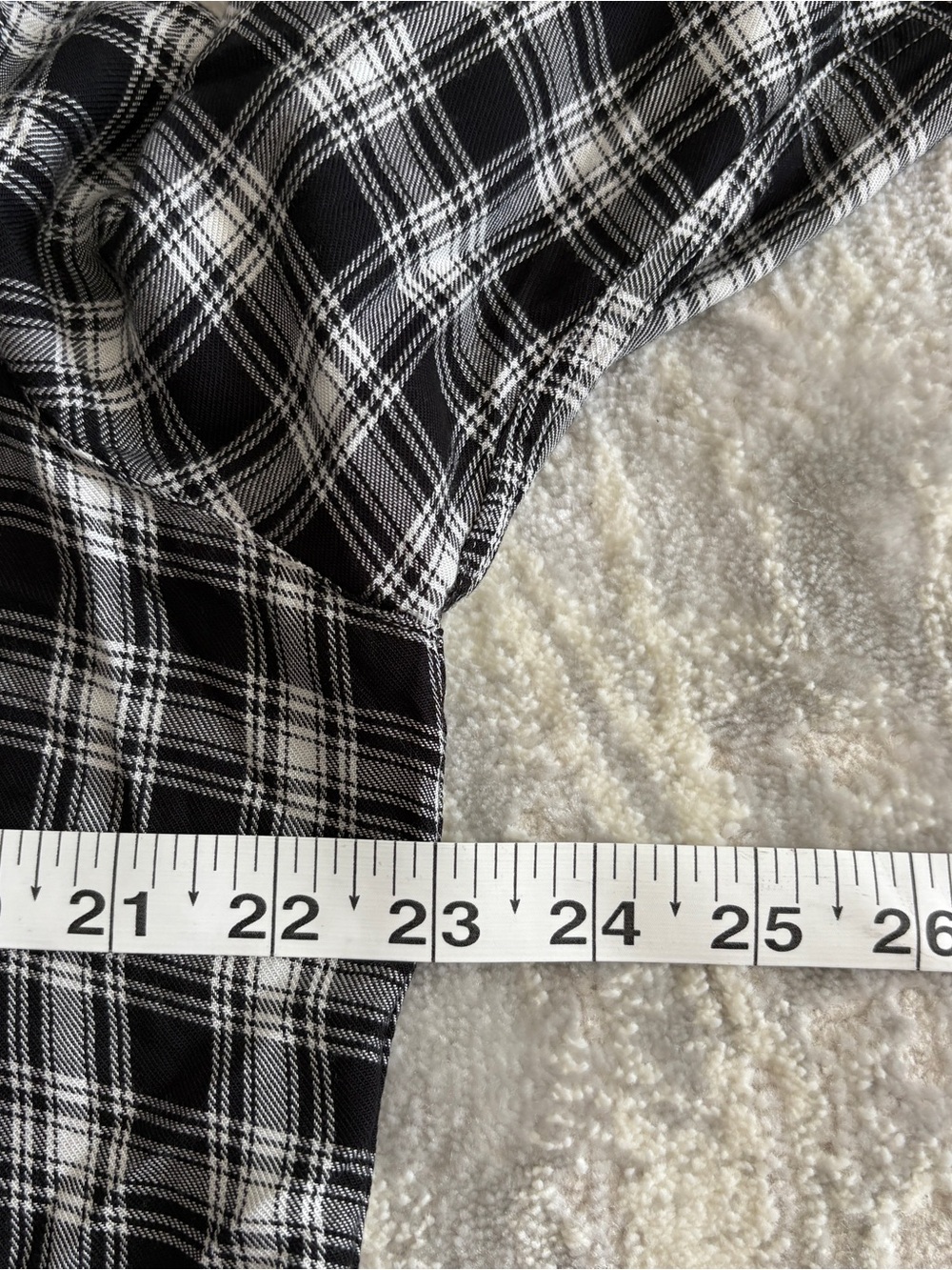 Frank & Eileen Plaid Black and White Casual Button-Down Shirt - Picture 7 of 9